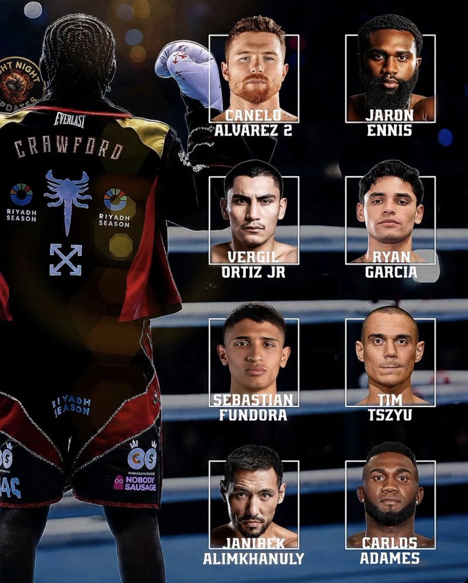 julesboxing's tweet photo. Crazy how Bud retired without fighting any of these names smh https://t.co/4dkfOKjIsR