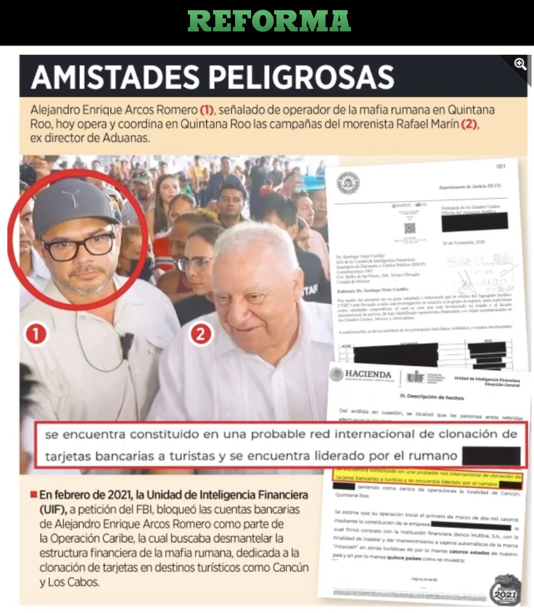 MiguelMezaC's tweet photo. Como lo mostramos desde la semana pasada:

Un operador de la Mafia Rumana ahora es operador de la precampaña ilegal de Rafa Marín, aspirante de Morena a la gubernatura de Quintana Roo. https://t.co/88TzlaAXhS