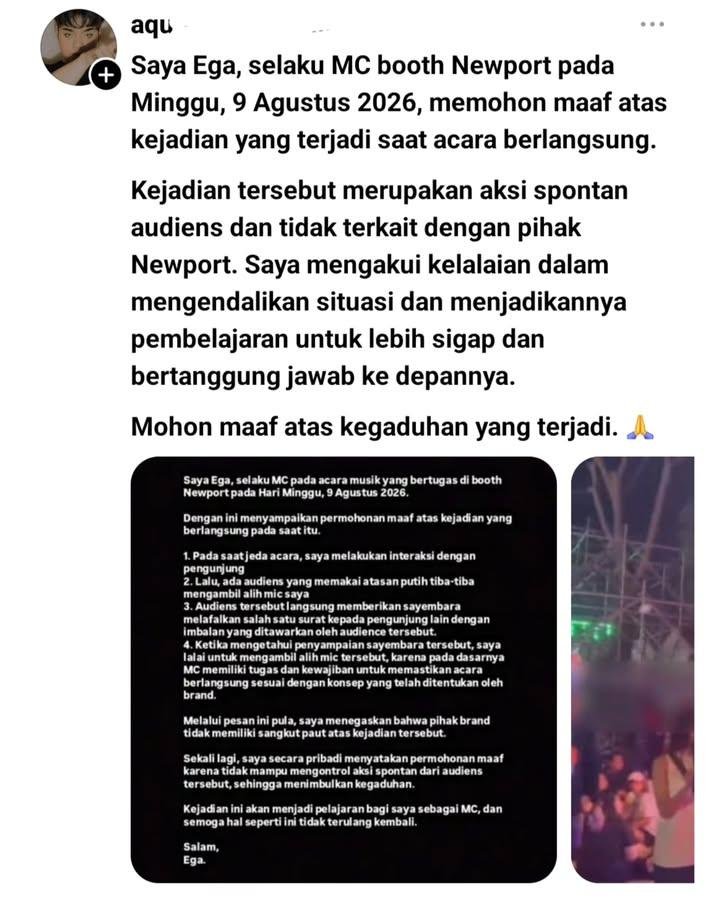 indepenSumatera's tweet photo. GAK ADA KATA MAAF

Booth newport wajib ditutup 

Pemilik,manajer dan karyawan yang punya ide gila ini harus di proses hukum

Sekali kita kasih toleransi maka dikemudian hari akan timbul aksi serupa.

Stop pakai kemeja putih untuk menutupi pelecehan dan penghinaan terhadap agama. https://t.co/M8ffMBnCbC