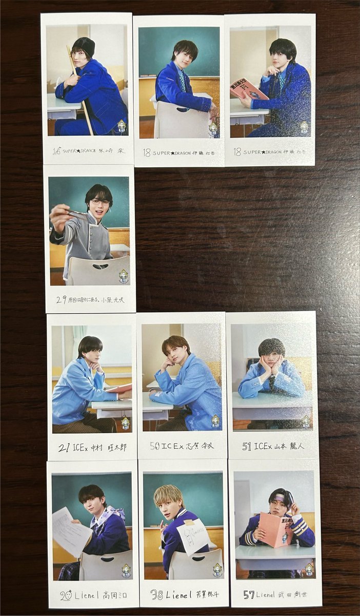 taaguu5's tweet photo. EBiDAN THE LIVE 2026 15th Anniversary 
ミニフォト 隣の席セット 交換

【譲】画像参照
【求】シューヤ、リョウガ、山中柔太朗

郵送希望🏣

お心当たりのある方はDMまたはリプにてご連絡お願いいたします。

#EBiDAN交換 #エビライ交換
#EBiDAN    #エビライ https://t.co/VB6GKtkzGm