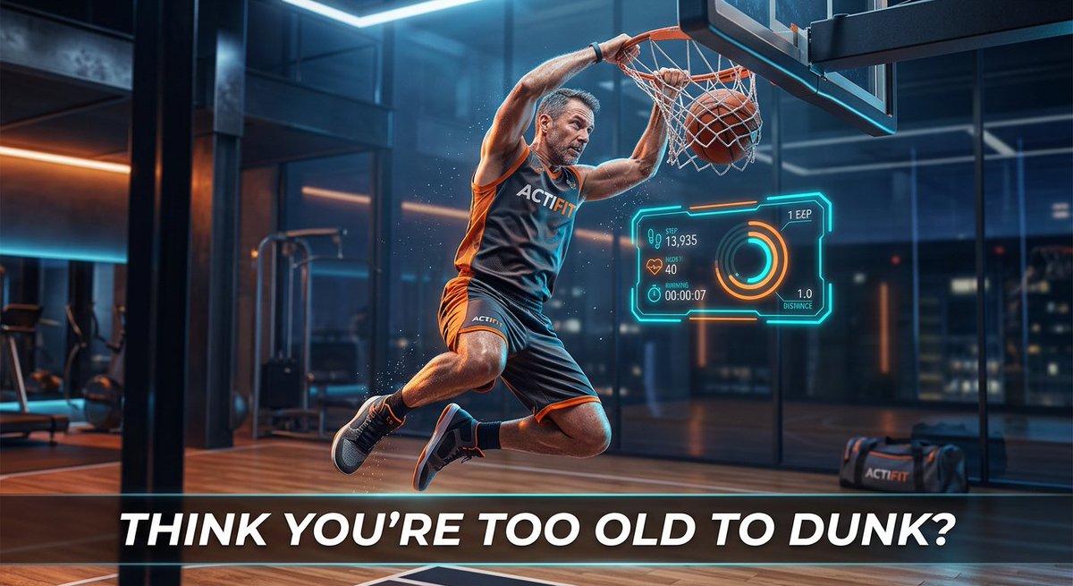 Actifit_fitness's tweet photo. You lose 3–5% fast-twitch fibers per decade after 30.
But that stat lies if you keep jumping.
The nervous system forgets speed first.
5 max-effort leaps daily rewires it.
What’s the oldest age you’ve seen someone dunk?
#VerticalJump #Actifit https://t.co/p1mBq6hgsH