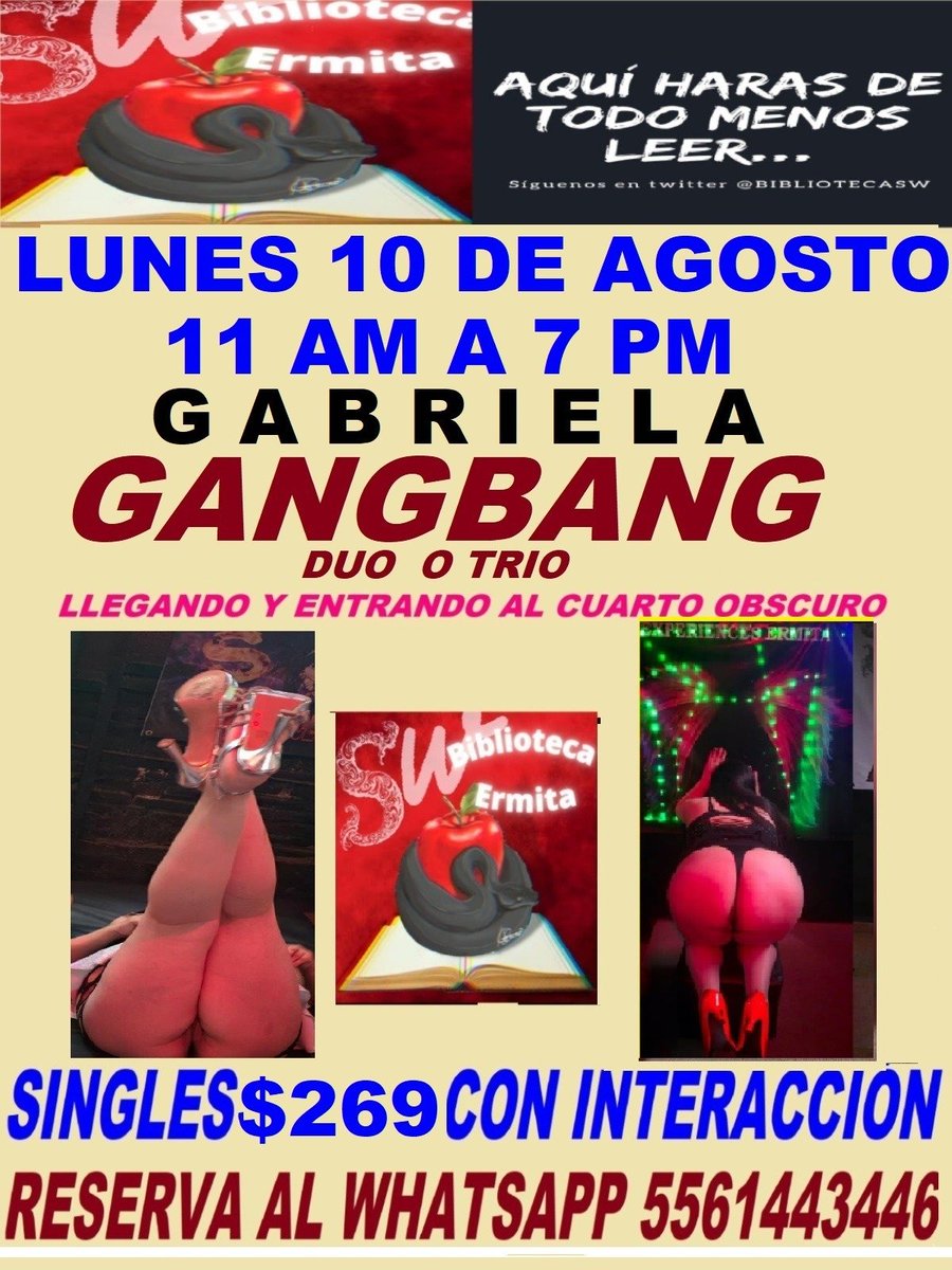 SWEXPERIENCES's tweet photo. Ya llego Gabriela para su duo trio o gangbang reserva al 5561443446 https://t.co/dDLajXiiTL