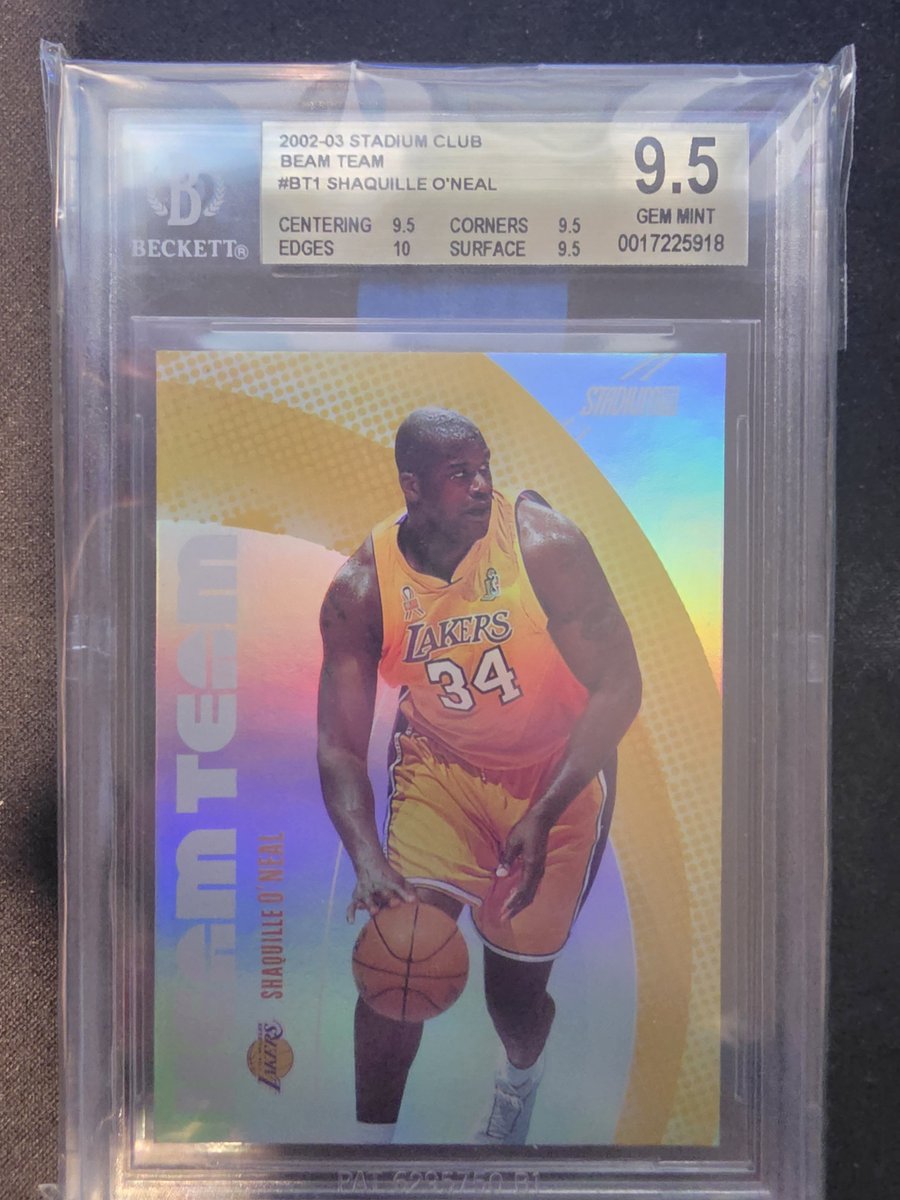 SummitCards's tweet photo. @JylesCards Very nice card.  Its a great set and feel its a little under the radar given its /500 print run.  I personally have the highest graded BGS Shaq.  Only true gem with 10 sub. https://t.co/WKBX9SDVp7