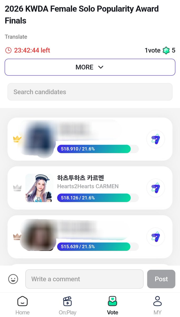 H2H_MEI's tweet photo. 📢D-DAY ALL EYES HACHU JUST ONLY FOCUS ON CARMEN in FANTHEONE🏆

Kita dorong bareng bareng Carmen ambil piala sendiri diacara awards nanti tanggal 27 agustus ini (Hearts2Hearts official datang). SEMUANYA HARUS IKUTAN VOTE DI APLIKASI FANTHEONE!

🍀gunakan ponsel ibu, bapak, adek, kakak, temen sekolah, temen kerja buat vote di aplikasi fantheone cuma klik klik 2 menit itu. Hari terakhir, yang tadinya pakai 1 akun, please nambah karna hari ini terakhir jam 22:00 WIB🙏

Everyone fightang! Apapun hasilnya nanti yang paling penting jangan pantang menyerah hingga akhir. Remember, kalo udah Rezeki gak akan kemana🤍
#CARMEN #카르멘 #カルメン
#Hearts2Hearts #하츠투하츠 #H2H @Hearts2Hearts
