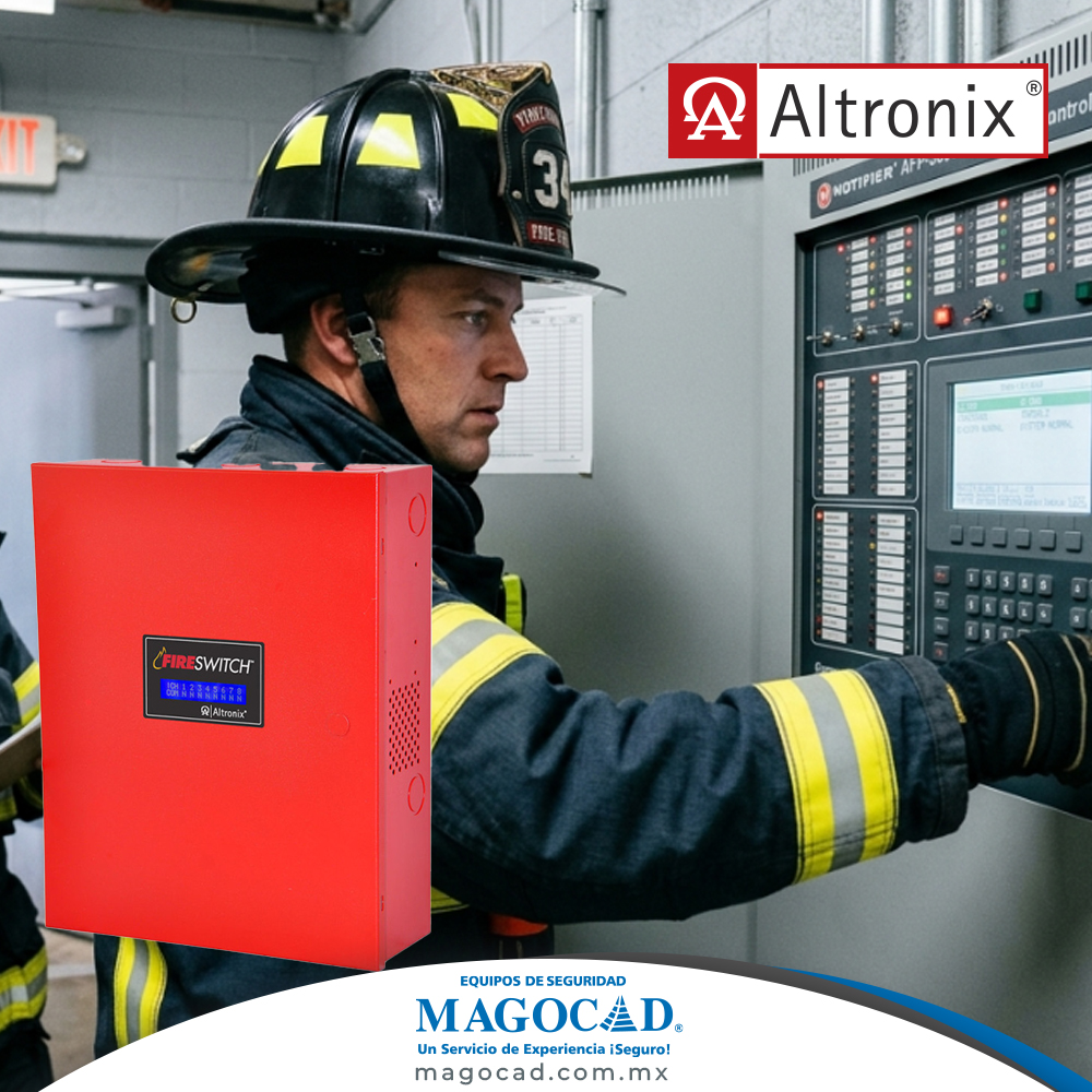 MagocadMX's tweet photo. El FireSwitch108 es un extensor de potencia NAC gestionado y rentable. Se conecta a paneles de control de alarma contra incendios (FACP) de 12 o 24 VCC para proporcionar soporte de expansión de circuitos de dispositivos de notificación (NAC) https://t.co/FSVSMcy2z7