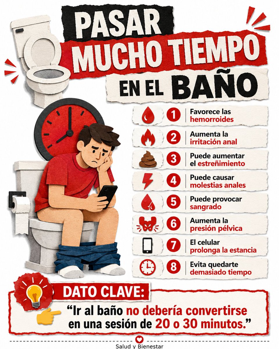 syb_io's tweet photo. Razones por las que no debes pasar mucho tiempo en el baño 😃 

#LaCasaDeLosFamososMéxico  #saludybienestar https://t.co/rvXyqQAJ3U