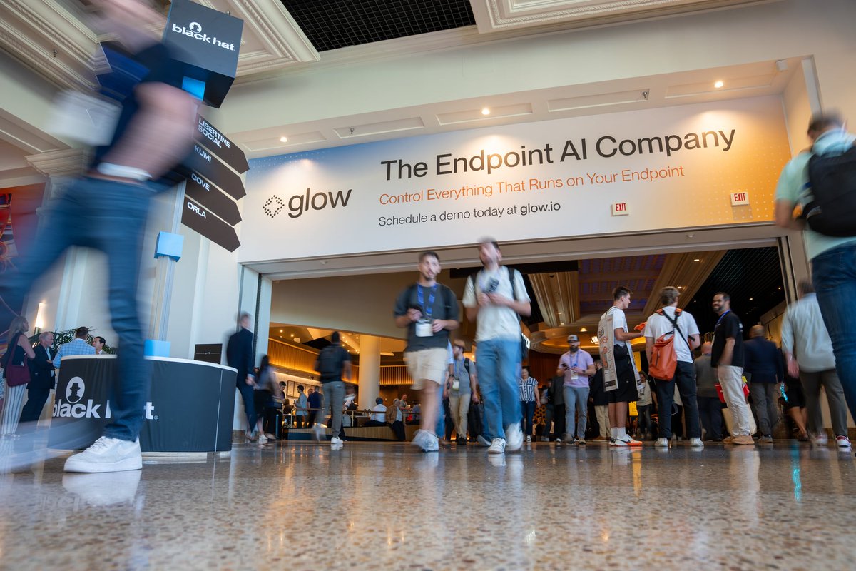 glowsecurity_ai's tweet photo. Black Hat was one for the books! We are glowing from the 1000s of conversations, 100s of demos, incredible energy, and the opportunity to show what we've been building for the last year! 

Thank you to our customers, future customers, investors, and partners who stopped by the House of Glow – you each made our first Black Hat unforgettable!

And a very special thank you to the entire Glow team near and far - every one of you had your fingerprints on our launch movement at Black Hat - we delivered as a team. Well done!

Did you miss Glow in Vegas? No problem - let’s connect so you can see how Glow is rethinking endpoint security from the ground up. 

Request a demo here: https://t.co/6Yff6Zt2jQ

Stay tuned all week for special recaps of the many ways Black Hat Glowed Up this year!

#BlackHat #Cybersecurity #EndpointSecurity #Glow #LetsGlow #EndpointAI #Prevention #ReThinkEndpointSecurity #ReimagineEndpoint