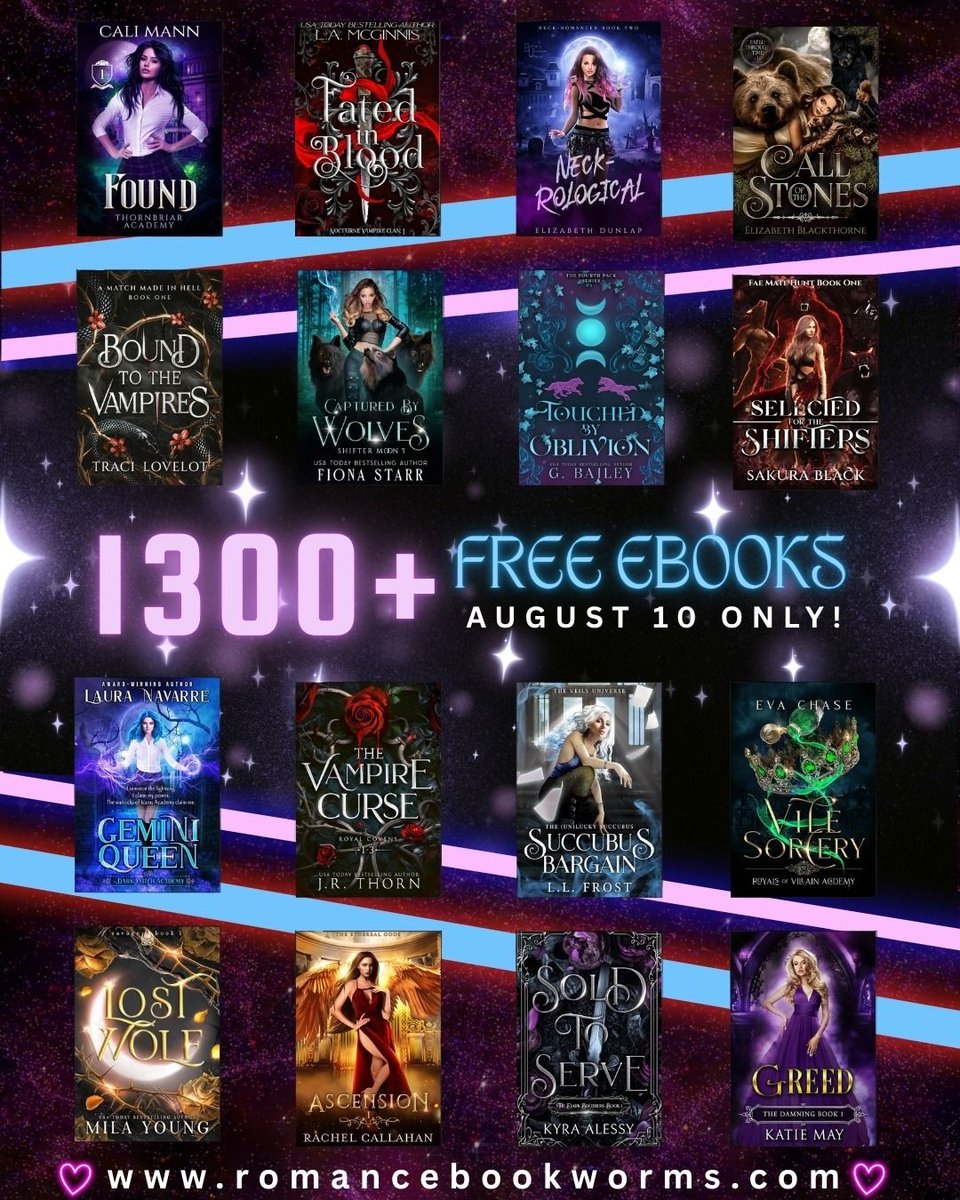 edunlapnifty's tweet photo. 100+ FREE romance books. ONE DAY ONLY. This is not a drill.
Grab my Neck-Rological while you're there! Reverse harem, paranormal chaos, and hidden feelings rising to the surface.
https://t.co/6HMFQ4jAYZ
#freebook #stuffyourereader #reverseharem #paranormalromance https://t.co/CMRajEw4b3