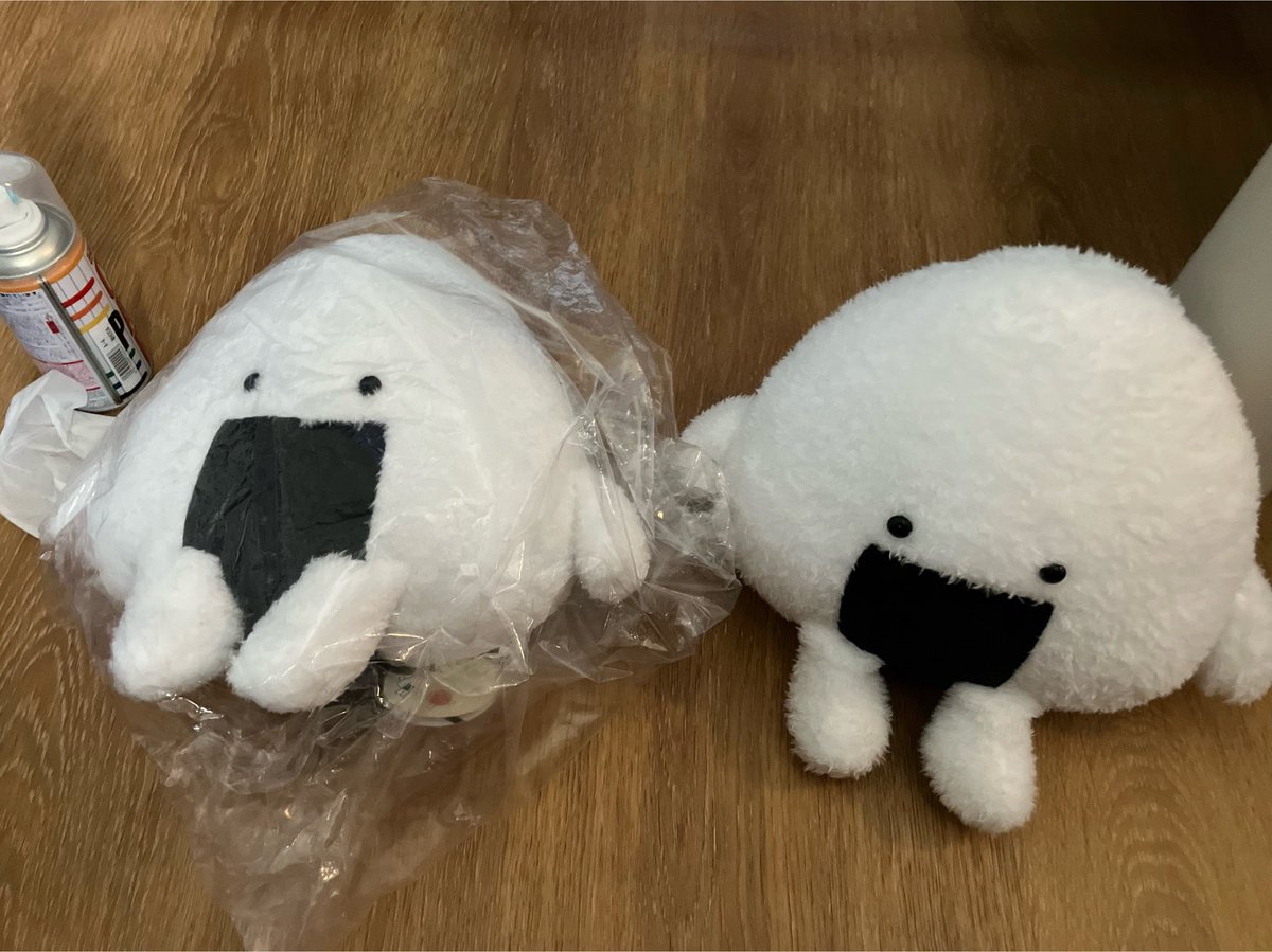 dora_s_dqx's tweet photo. @furiirakun  @aomicoffee 
先日の青海珈琲とおにうめコラボの特典が当たりました！！めちゃくちゃうれしい！
うちにでっかいおにちゃんとうめちゃん既に居るんだけど
可愛がりすぎて汚れちゃうから綺麗な状態に感動！！「袋から出して」ーて声が聞こえました。
これから可愛がってこう��思います！！ https://t.co/c24szFhRdQ