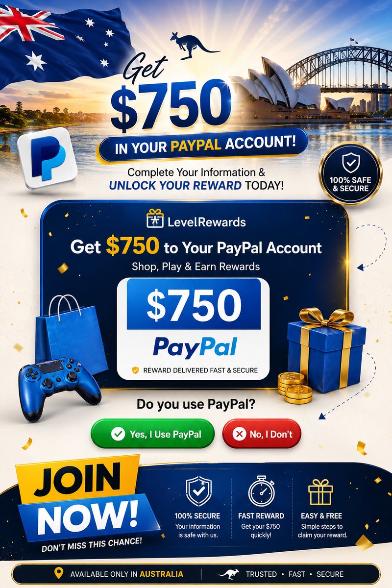BaitulIslaa's tweet photo. A $750 PayPal Reward Opportunity!
Do you use PayPal? 🎁
https://t.co/rLiiSOtqhY
 Complete the required steps and check if you qualify for this exciting reward opportunity.
✨ Don’t miss your chance. #PayPal #PayPalRewards #750Reward #Rewards #SpecialOffe #OnlineRewards #JoinNow https://t.co/sh6mVr6NQ5
