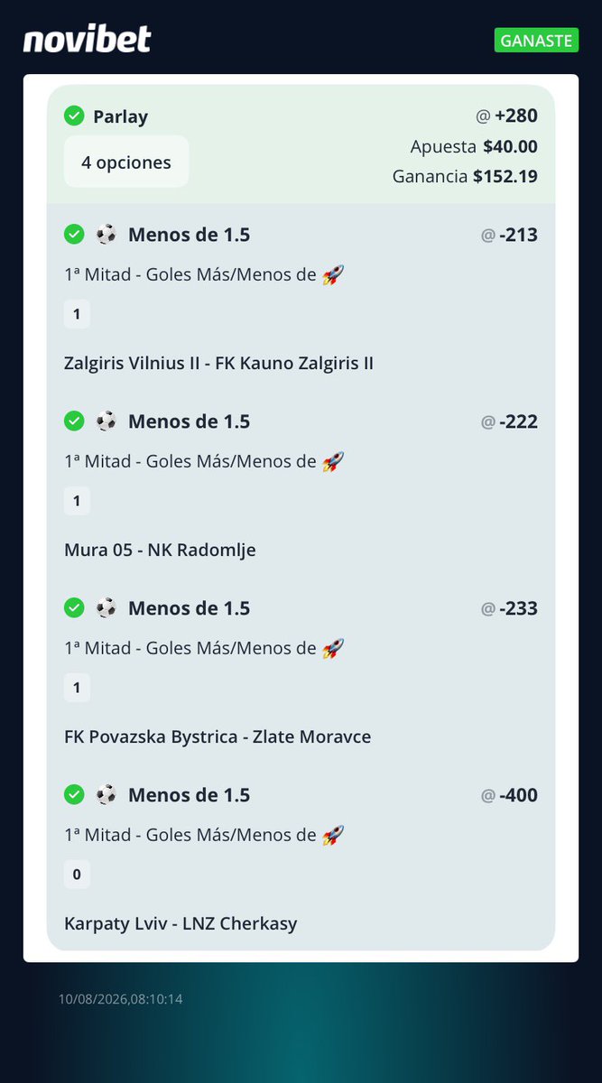 alexfxntasy's tweet photo. RETO ESCALERA  🪜 DE $40 a $1000 
Venga lo que nos dejaron de propa los vamos hacer $1000 
Empezamos con un parla y de 4 opciones a -1.5 goles al medio tiempo y se ganó 
Vamos con el segundo paso https://t.co/IdNrAa1L78