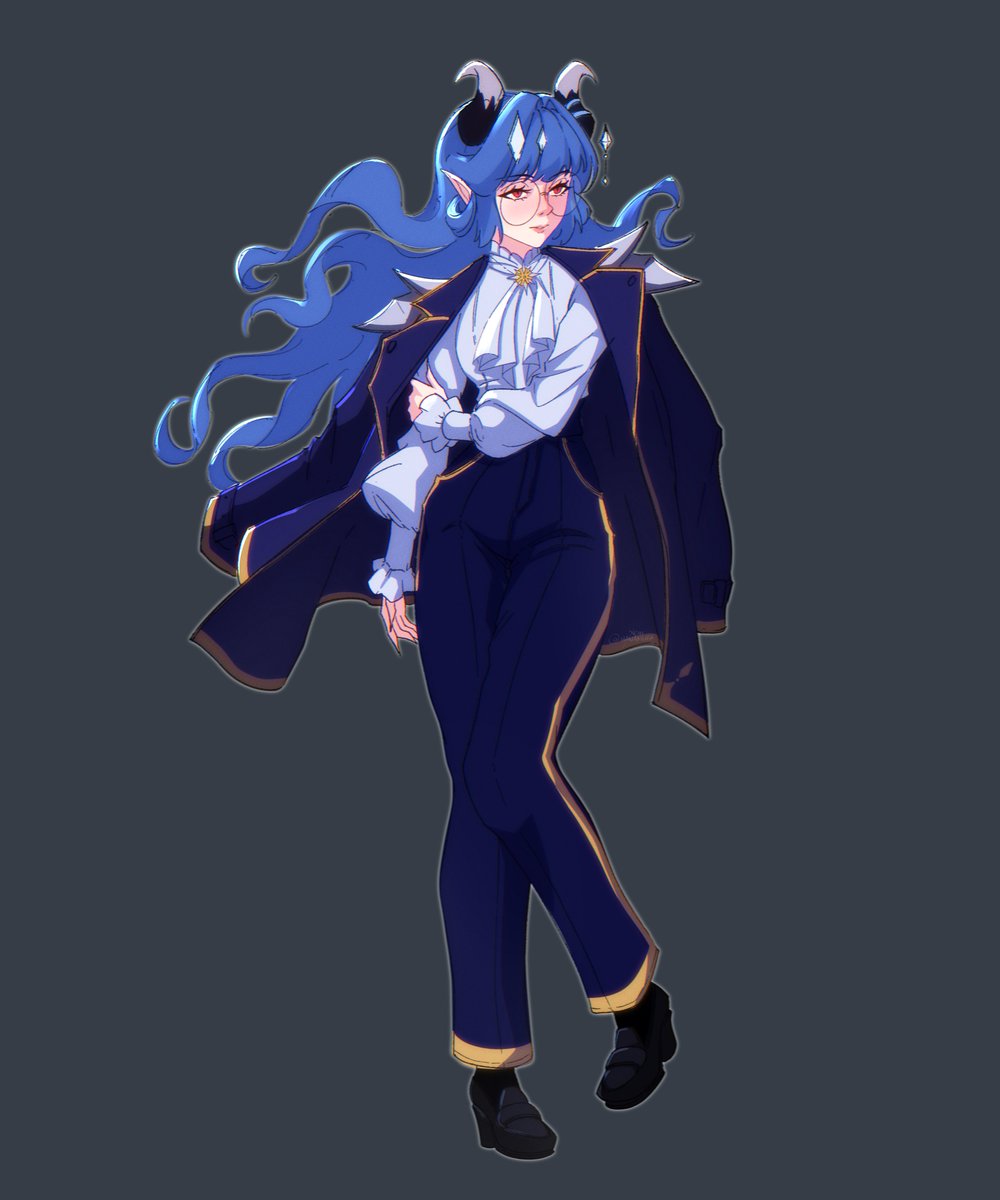 HanamuraAchi's tweet photo. can you guys tell that blue is my favorite color? 
,, yea me too ヾ(≧▽≦*)o

#VyVerse #envtuber https://t.co/L2hv6KkVIC