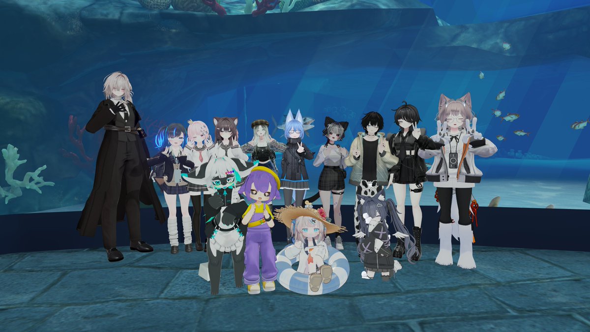 seek_VRC's tweet photo. vrc学園1日目
今日は人間関係の授業を受けました！トラブルを避けるために自分がどう考えるかを色々と分かりやすくおしえてくれました！
その後アフターで水族館のワールドに行ったりゲームワールドで遊んで楽しかった！ https://t.co/iViYCR6owX