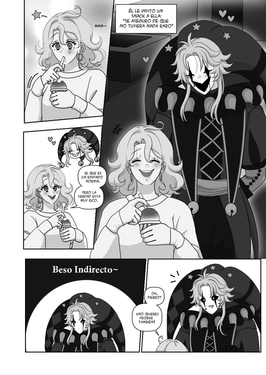Nomms10K's tweet photo. Aquí otro mini comic tipo manga de pierrot x mi mc (⁠ ⁠╹⁠▽⁠╹⁠ ⁠) #Pierrot #comic #draw #TFC #thefreakcircus https://t.co/5cZQuXIUCq