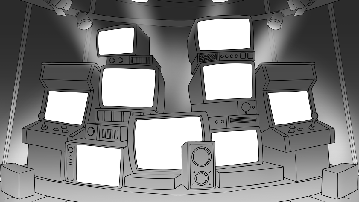 heyitsfuru's tweet photo. ⚡ WIP  Animated Retro Gaming Background 

Working on a little something for your streams. More screens coming soon... Stay charged! ⚡

{ #artmoots #VTubers #VGenArtist } https://t.co/6prgTUV8MH