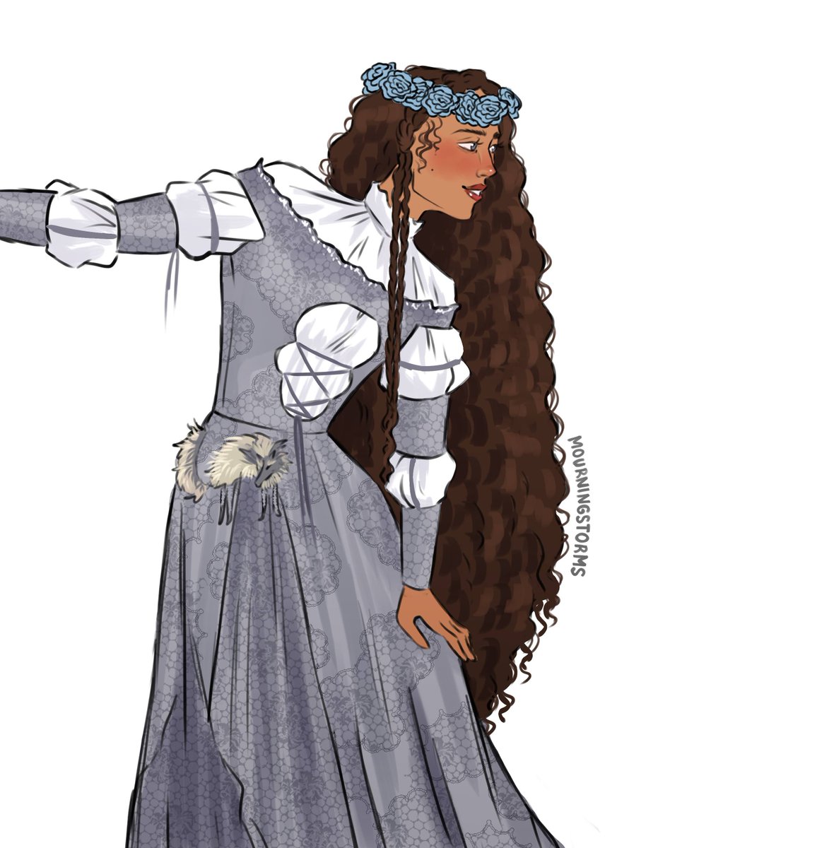 mourningstorms's tweet photo. the wolf maid lyanna stark 🌹 https://t.co/4cRFVRcHwE