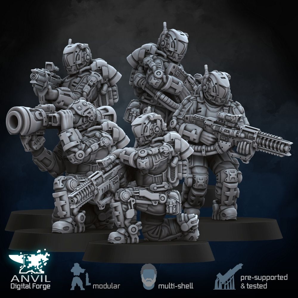 Anvil_Industry's tweet photo. Equip your Drop Trooper Specialists as a fast-moving recon team, or heavy shock assault squad!
https://t.co/LIPBibe6Ph
https://t.co/TWOZN0CdxU
#anvilindustry #anvildigitalforge #3dprinting #patreon #wargaming #28mm #tribes #myminifactory https://t.co/qGiMMOpby9