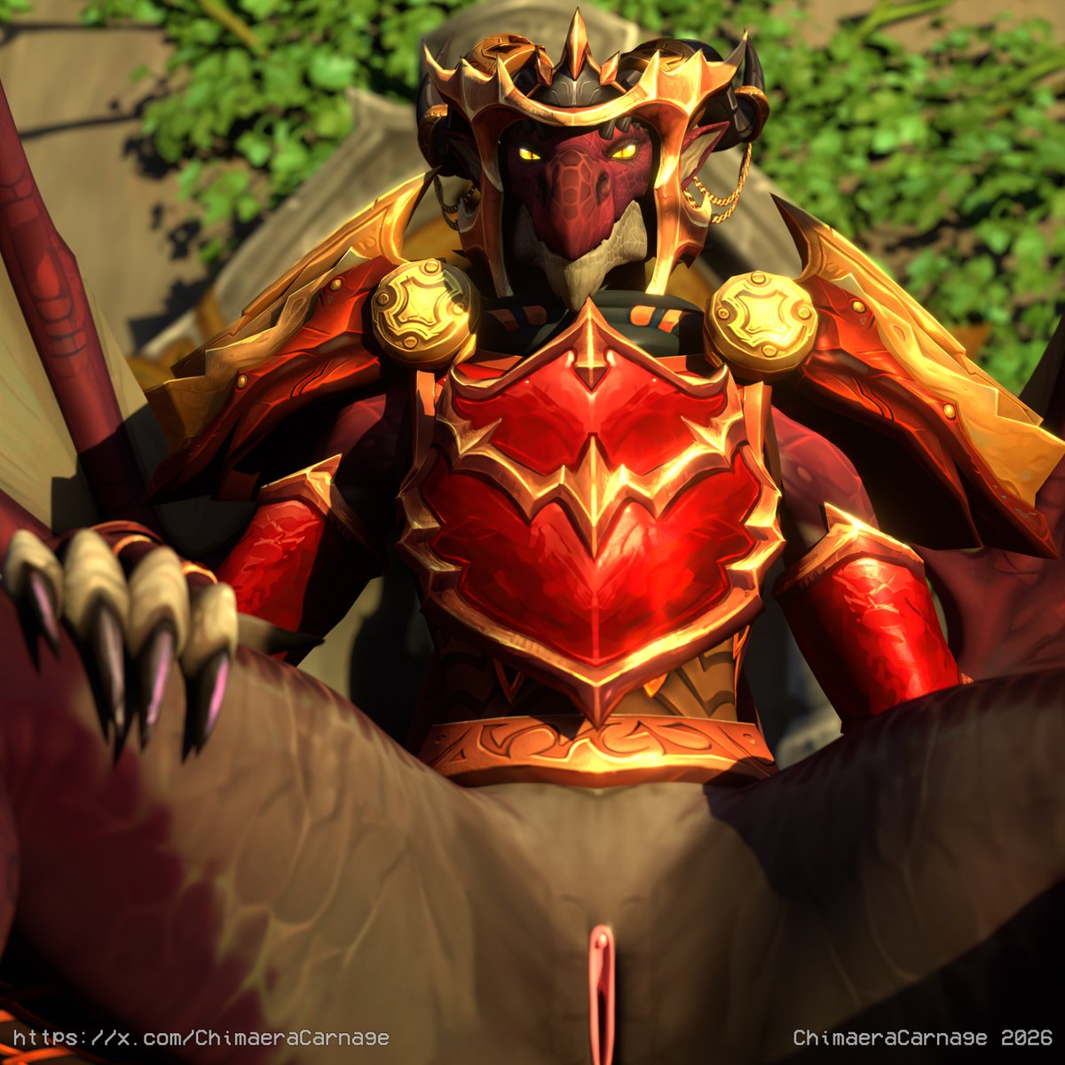 ChimaeraCarnage's tweet photo. Just something quick during my recovery.
Huge, huge thanks for @King_of_Azeroth for the model.
Long live the Dracthyr. https://t.co/kNC6YcYCEt