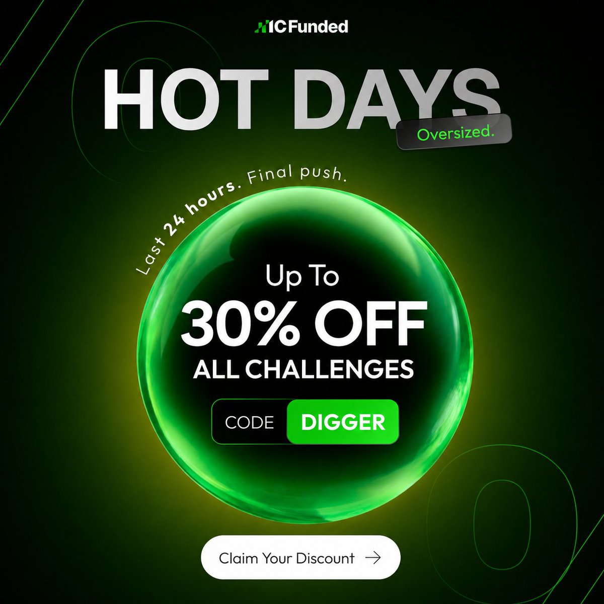 PropPromos's tweet photo. 🎁IC Funded - Up To 30% OFF With ✅Coupon - DIGGER

"Big Savings. Bold Trades. One Day Only!"

#ICFunded #icundedcoupon #propfirmcouponcode #forextrading #XAUUSD #propfirm https://t.co/iuukqY6S7t