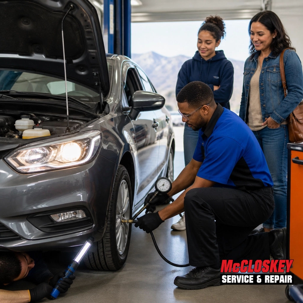 mccloskeyservic's tweet photo. Back-to-school is around the corner! 🎒 Before your teen heads out, let’s check tire pressure, brakes, lights, and fluids. A little prep means more peace of mind on Colorado Springs roads. 🚗 https://t.co/pMguvHRqDQ