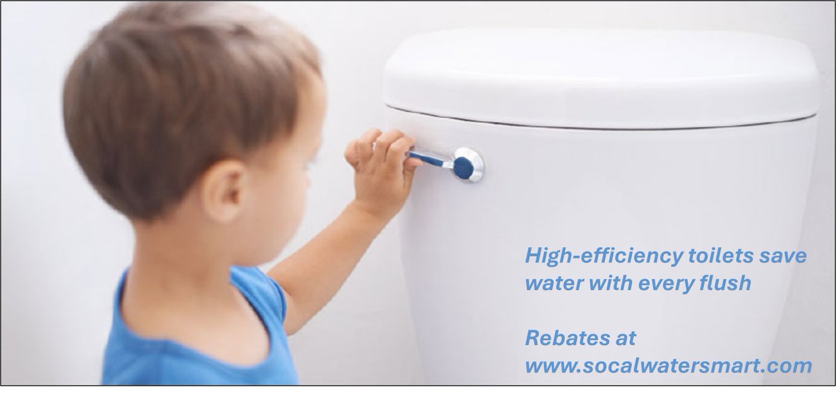 OMWD's tweet photo. Did you know that 30 percent of indoor water use can be attributed to toilets? If you have been considering replacing toilets in your home with high-efficiency models, visit https://t.co/LWOVau3kqB. Take advantage of a $40 rebate on select models to save money and water! https://t.co/KhQgkQKwkB