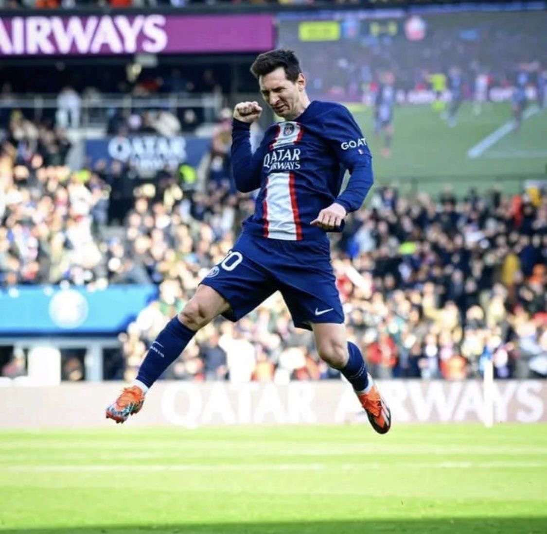 GoalVersee's tweet photo. 🚨🎙️ Christophe Galtier: I have only celebrated one goal with passion in my career. That was Messi’s free kick goal in 2022. 

That goal won me the league as a coach. https://t.co/9RkYByLn0o