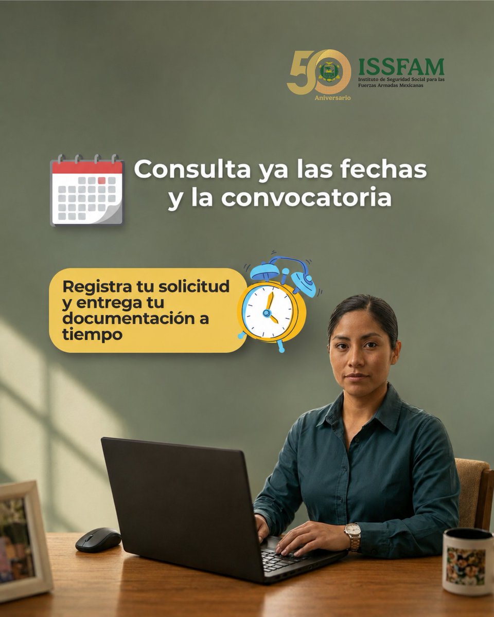 ISSFAM_mx's tweet photo. 🗓️ Consulta hoy las fechas que acompañarán todo el proceso de Becas ISSFAM 2026.

👉 Guarda y activa un recordatorio para cada etapa.
https://t.co/YMB1FfhTVe

#BecasISSFAM2026 #FechasImportantes #ISSFAM #Calendario

Servir a la #FamiliaMilitar… es #ServirAMéxico 🇲🇽 https://t.co/K0sX4oHYIL