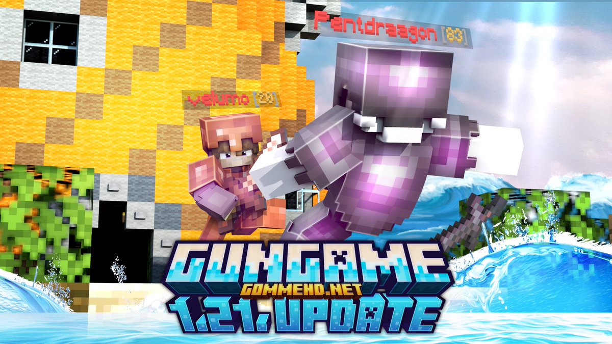GommeHDnet's tweet photo. ⚔️ GunGame 1.21 Update ⚔️

Genießt unseren Klassiker GunGame in neuem Gewand: Mit einem Update auf die Version 1.21 und vielen neuen Features

Weitere Informationen:
https://t.co/fsTOPK8OEQ https://t.co/OjUYzHiAUP