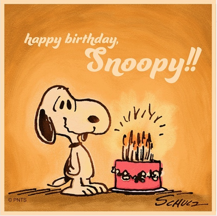 memoryecho1's tweet photo. Happy birthday, Snoopy! 🎉🎂🎈

#Peanuts #Snoopy #CharlesMSchulz https://t.co/5EkGIhReed