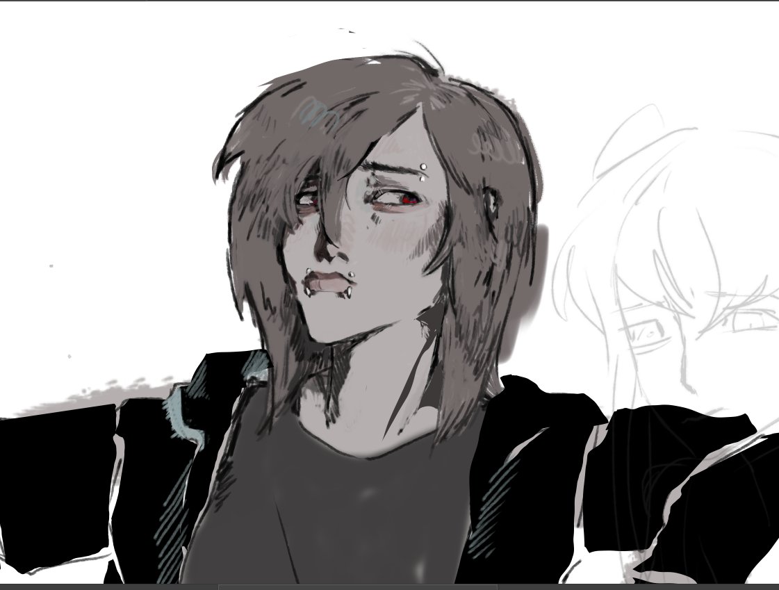 hillgsberit's tweet photo. doodling to test some tools (while waiting for my master's admission results)

#digitalart #sketch #oc https://t.co/nVIY5Dv7y7