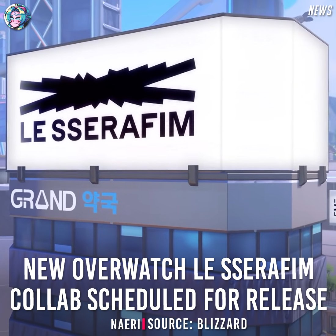 OverwatchNaeri's tweet photo. New #Overwatch LE SSERAFIM Collab Scheduled for Release 🎤

The 3rd LE SSERAFIM collaboration skins and events will be released in Season 4! #LE_SSERAFIM https://t.co/UwZI01NaZP