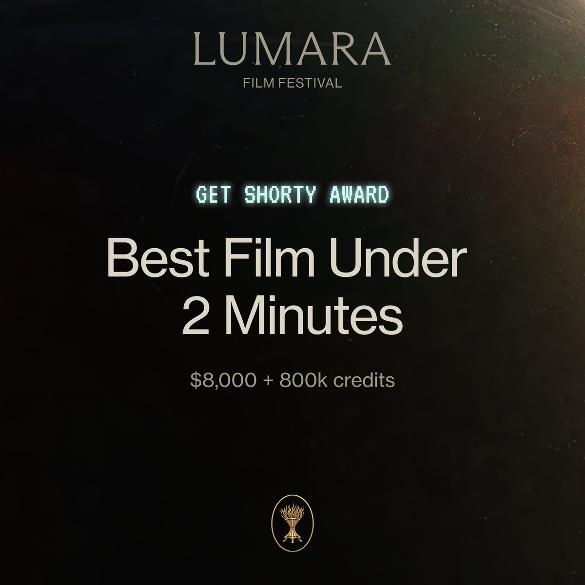 moonpay's tweet photo. $8,000 is up for grabs...

the "Get Shorty" Award will go to the best AI movie under 2 minutes 

enter the Lumara Film Festival before Sept 15 for your chance to win: https://t.co/1rOk2UxEak https://t.co/cvKFcKsQKh