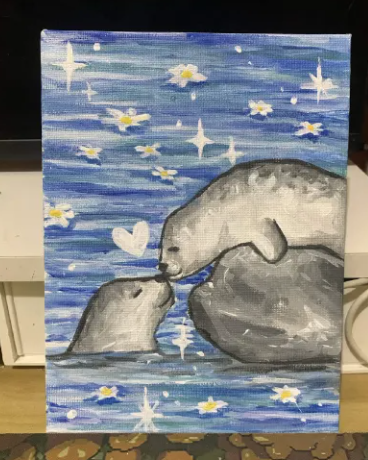 LuminousWb3's tweet photo. for painting commissions, here are some lovely little seals 🦭 https://t.co/4fxCrPbMUK