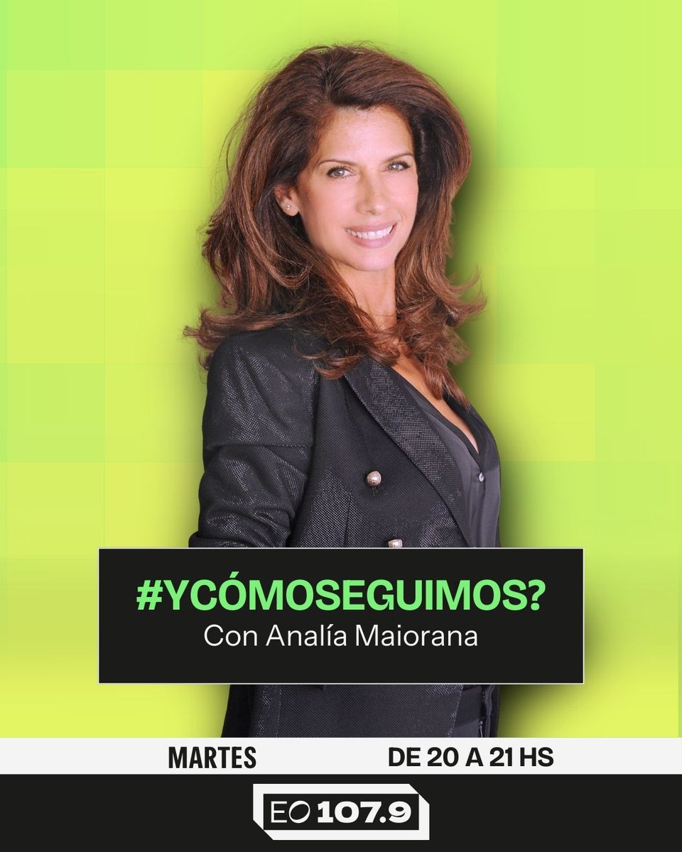 Observador1079's tweet photo. 🟡 Te acompañamos a enfrentar tus objetivos personales y profesionales.
🎙️ #YComoSeguimos? con @analiamaiorana1
👉 Seguilo en vivo https://t.co/gDapLTfFFR https://t.co/BV1VL5s2OH