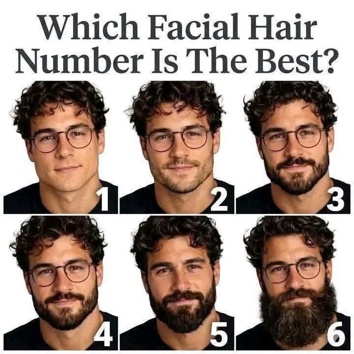 AvaBennettqk's tweet photo. Which facial hair number is the best? https://t.co/FSErbOCpOm