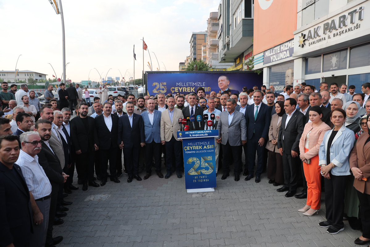 mcanpolatnet's tweet photo. AK Parti’mizin kuruluşunun 25. yıl dönümü vesilesiyle İl Başkanlığımız tarafından düzenlenen basın açıklamasına katıldık.

Cumhurbaşkanımız ve Genel Başkanımız Sayın Recep Tayyip Erdoğan’ın liderliğinde, milletimizin teveccühü ve güçlü teşkilatımızla nice yıllar boyunca ülkemize ve milletimize hizmet etmeye devam edeceğiz.

AK Parti’mizin 25. kuruluş yıl dönümü kutlu olsun. 🇹🇷

@RTErdogan 
@milhamigunbegi