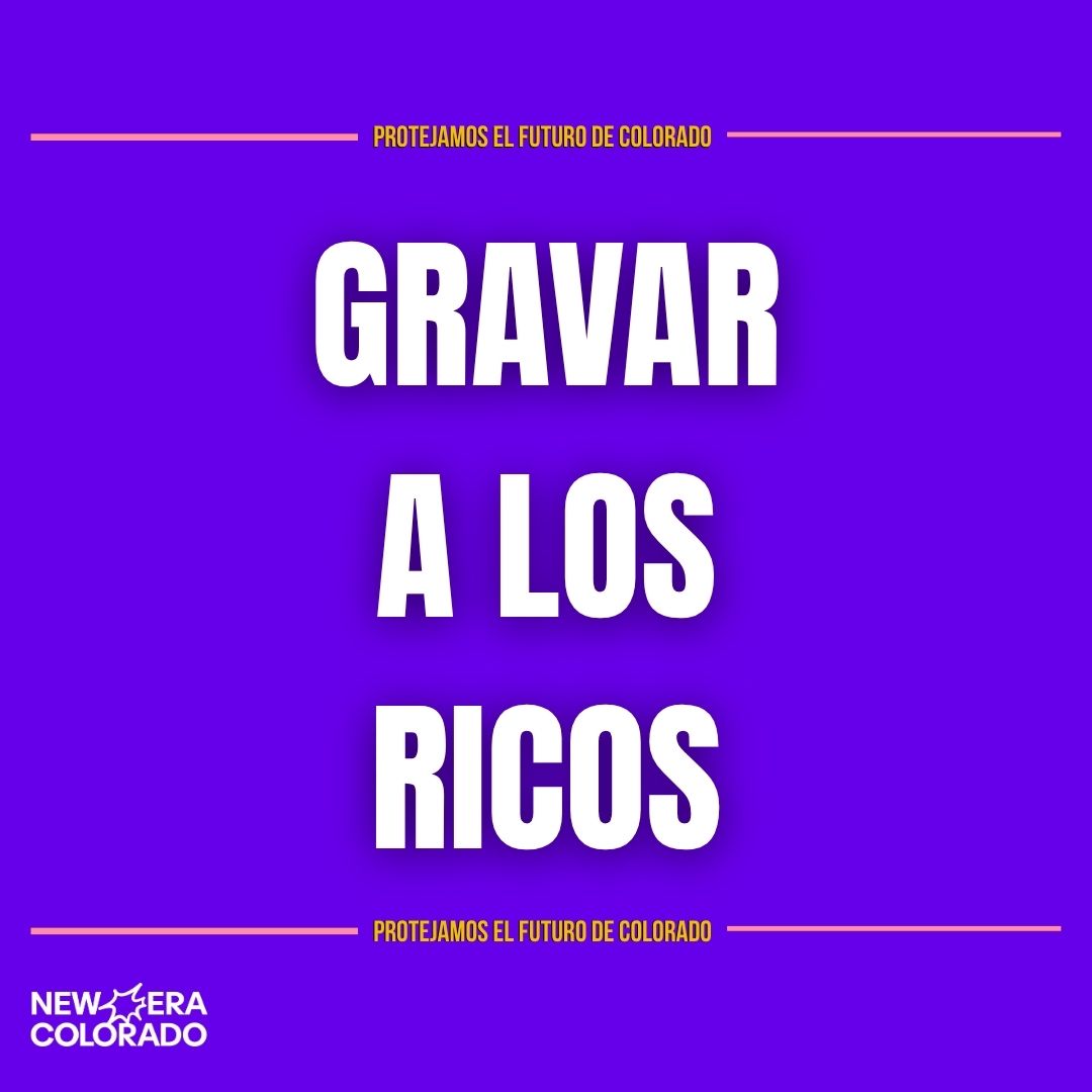 NewEraColorado's tweet photo. Gravar a los ricos. https://t.co/w8e1CUa8rK