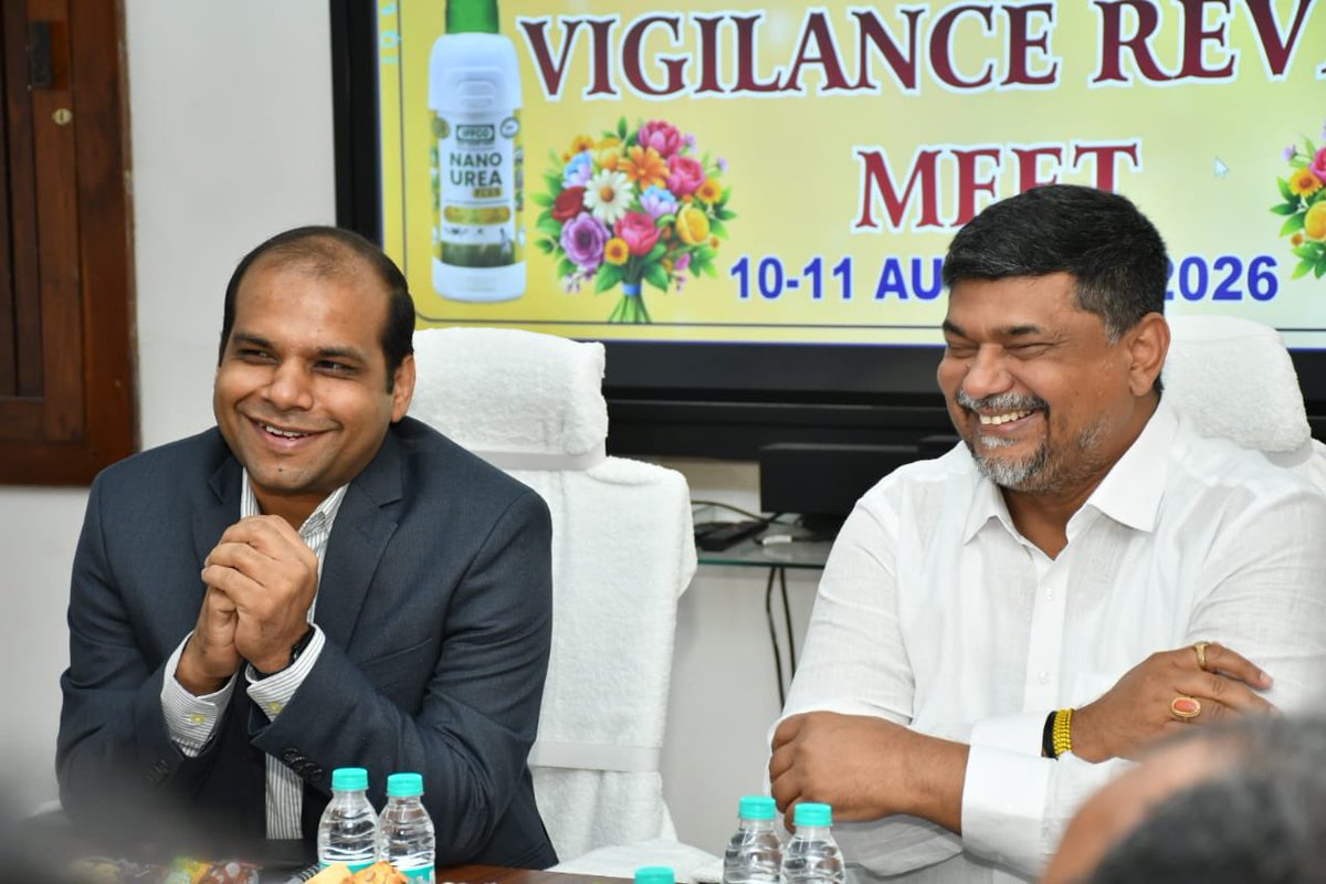 pksingh_iffco's tweet photo. 🇮🇳 Proud to host the IFFCO Vigilance Review Meet at IFFCO Kalol Unit!

It was our privilege to warmly welcome Shri Vikas Goyal, CVO, IFFCO, and his distinguished Vigilance team to Kalol Unit for the Vigilance Review Meeting and associated interactions.

The Vigilance function at IFFCO plays a vital role in strengthening transparency, integrity, accountability and ethical governance through its constructive, preventive and system-improvement-oriented approach. The team’s professional functioning and continued emphasis on strengthening systems and processes inspire greater responsibility at every level.

At IFFCO, vigilance is not merely a function—it is a culture and a collective commitment, reinforcing the trust that millions of farmers place in our cooperative.

The programme also includes interaction with our operations, a visit to the Nano Plant, and engagement with Marketing Offices & Cooperative Societies, taking the message of integrity from the plant to the grassroots.

Stronger systems. Transparent decisions. Uncompromising integrity. Enduring trust. 🇮🇳🌱

#IFFCOKalol #Vigilance #Integrity #Transparency #GoodGovernance #FarmersFirst
