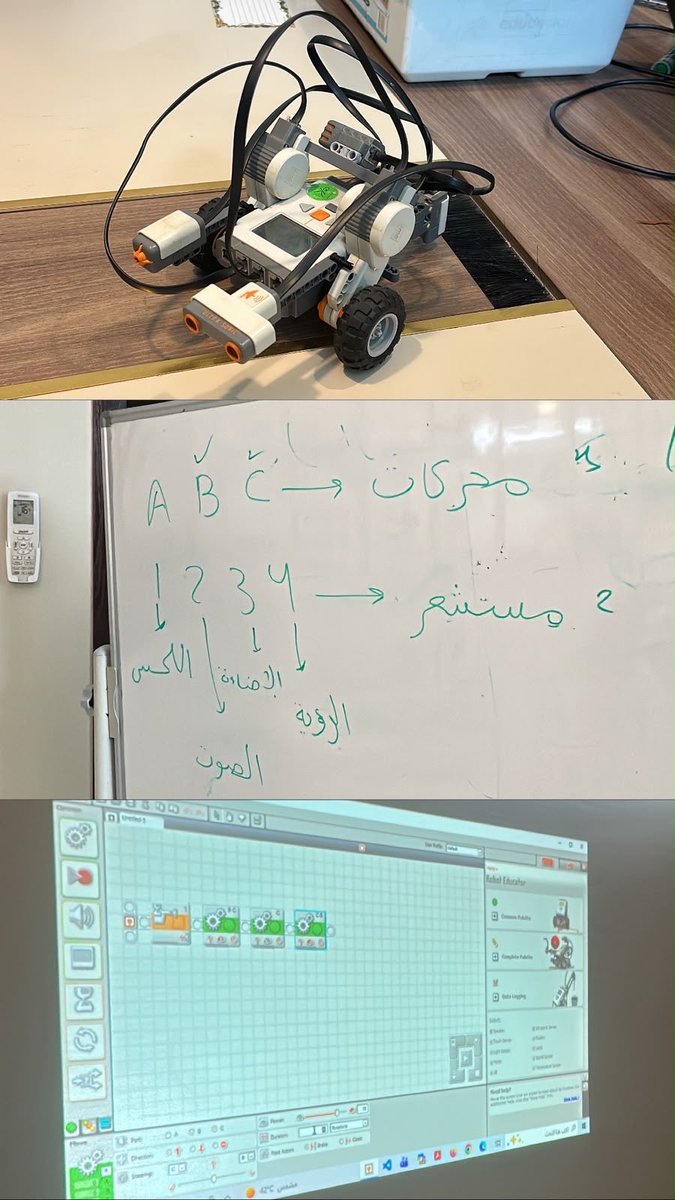 Ln_si25's tweet photo. قطـاف من لقاء اليوم:
وفي ختـام هذه التجربة المثيرة، أشكر الوهاب أن وهب لي هذه الفرصة. 
عالم الروبوت عالم شاسع وشيق، وتجربة تدريب فتـيات برنامج عناية على برمجته كانت تجربة ممتعة مفيدة، فلك الحمد يارب🤖💛💕 https://t.co/Oa8ep3ijUM