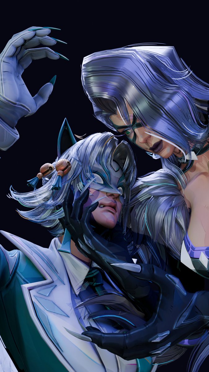 Gwen36_YT's tweet photo. White Fox vs Black Cat [Marvel Rivals/Blender] #marvel #marvelrivals #marvelfanart #blackcat #whitefox #blender https://t.co/XaEfClrEHk