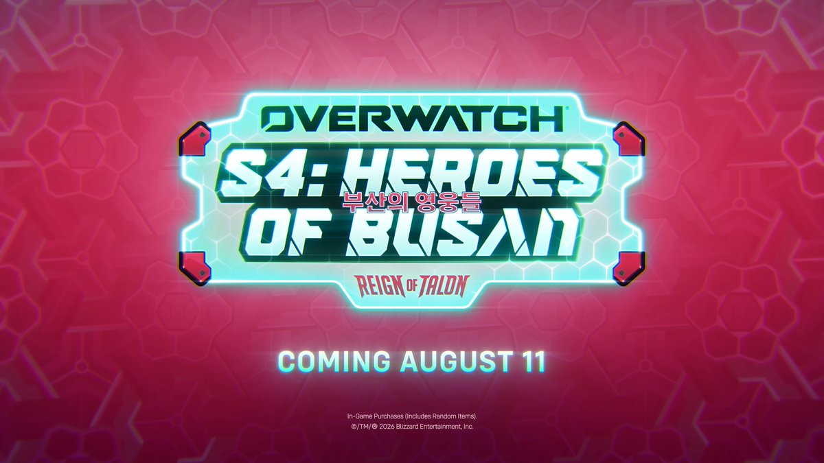 klobrille's tweet photo. Overwatch | Heroes of Busan is coming tomorrow, August 11.

• New Tank Hero: D.Mon
• Shooting Star: My MEKA Mania Event
• Battle Pass revamp
• New Emerald Rank, Comp Rank Reset
• Team Drives
• Multiple new map reworks

Trailer: https://t.co/Mby9w7ISYC https://t.co/ikhlJBZmCf