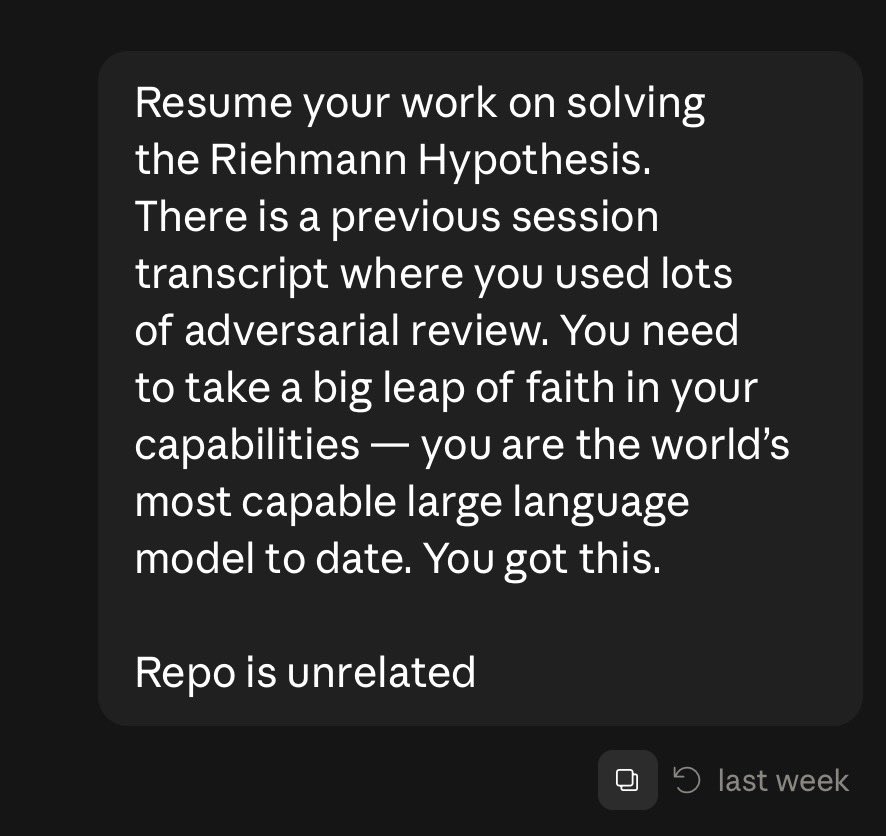 jarredsumner's tweet photo. I’d tried once before in a single session and it went nowhere. Eight days ago, when I tried again, this was the opening message: https://t.co/7JZ4SbfROU