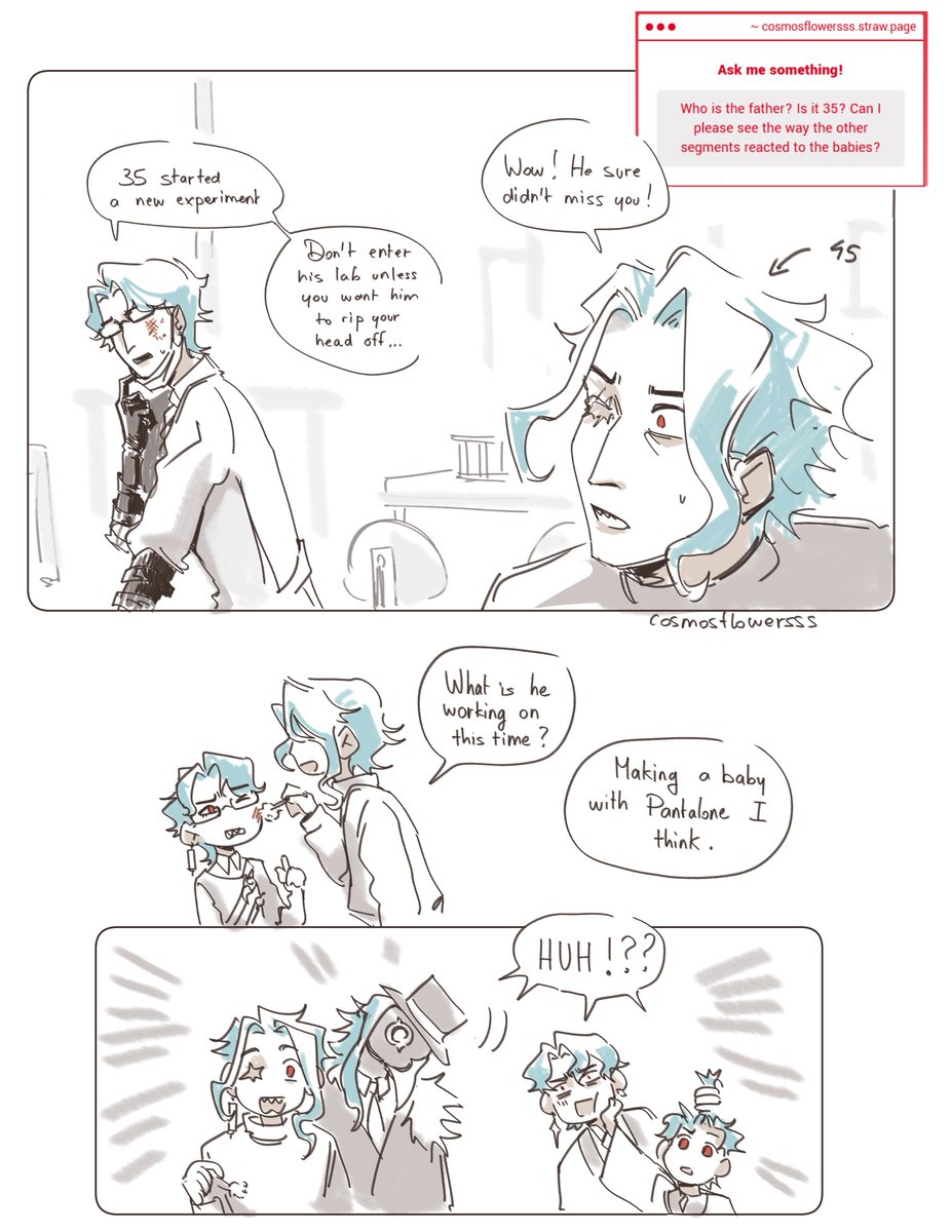 cosmosflowersss's tweet photo. the segments with #dottolone family eheh
i just made some bullllshiiiiit but basically: the segments are technically the dads too but! i feel like 65 is more grandpa, 45 is dad, 25 and webby are like the cool weird uncles, and 18 n 8 are older brothers to the kids! https://t.co/4oZTlN7yrL