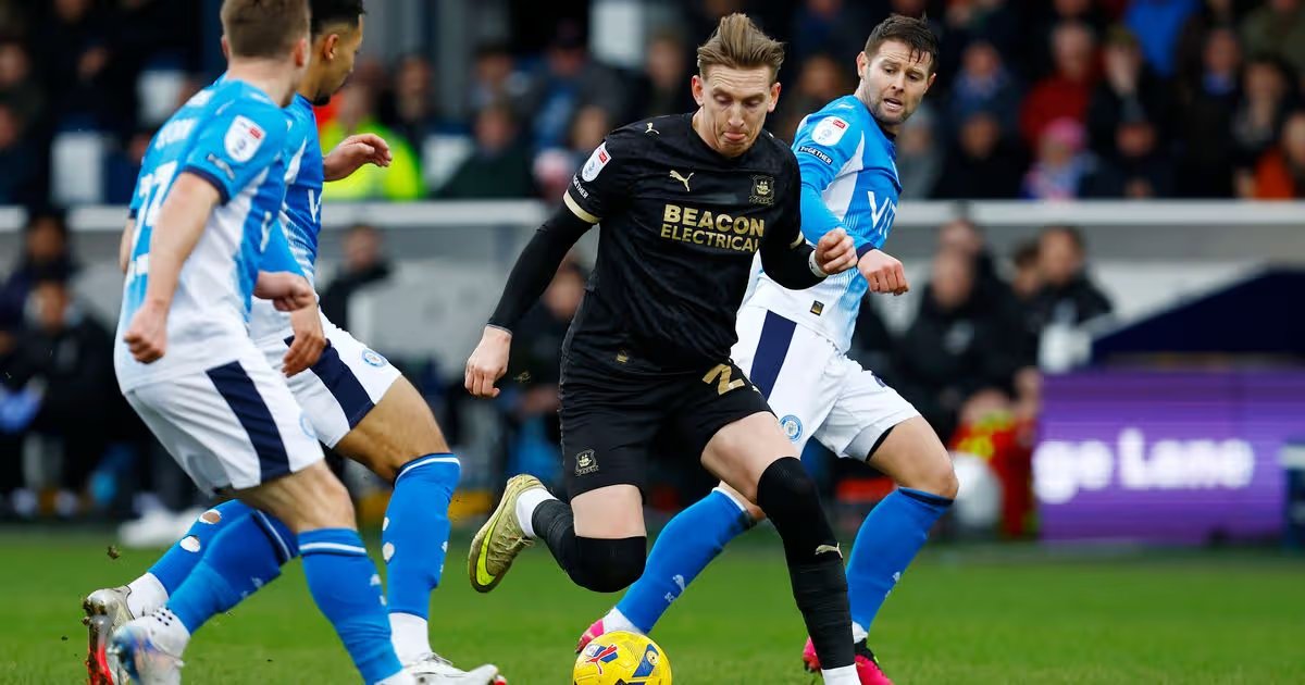 archietalksMTFC's tweet photo. Plymouth Argyle 2-2 Stockport County  #PAFC #StockportCounty 

Plymouth Argyle goal scorers - Will Evans, Bim Pepple

Stockport County goal scorers - Kyle Wootton, Jack Diamond https://t.co/FLinAhvEEy