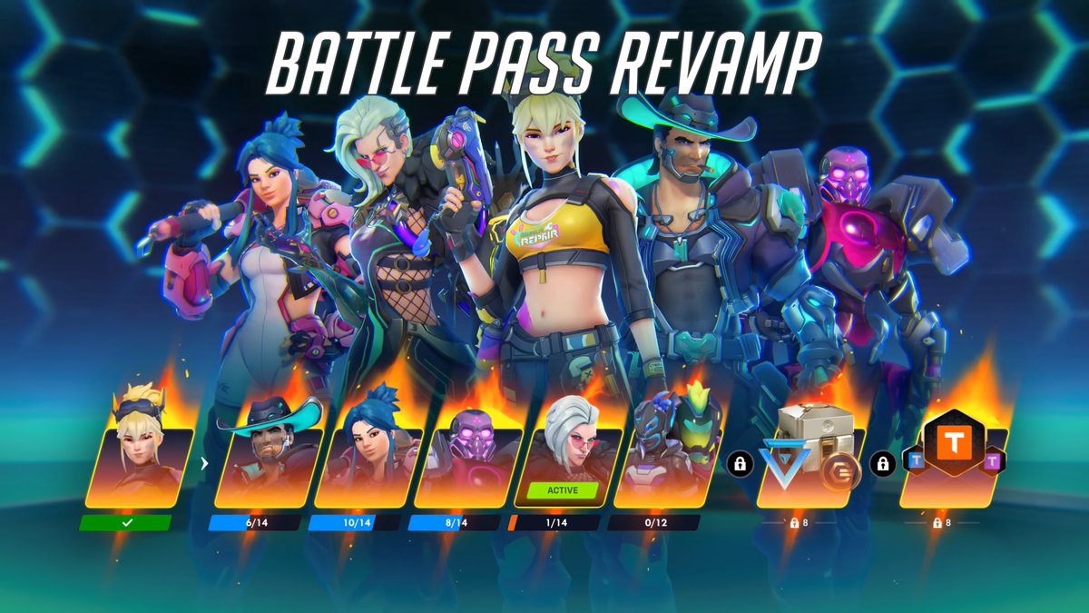 klobrille's tweet photo. Overwatch | Heroes of Busan is coming tomorrow, August 11.

• New Tank Hero: D.Mon
• Shooting Star: My MEKA Mania Event
• Battle Pass revamp
• New Emerald Rank, Comp Rank Reset
• Team Drives
• Multiple new map reworks

Trailer: https://t.co/Mby9w7ISYC https://t.co/ikhlJBZmCf