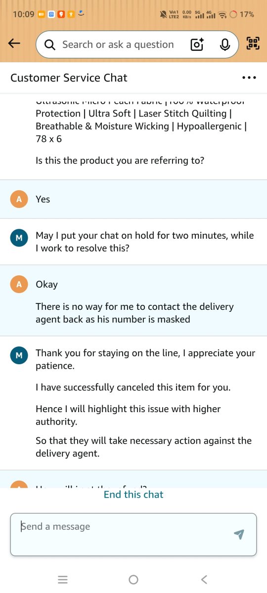 nowwins's tweet photo. This is how @amazonIN customer care fools you. First agent says he has successfully cancelled the order. when i ask for email confirmation he says its in process & he cant give an email. Senior agent says cant be cancelled till 12th🤣#amazon #freedomsale https://t.co/YJgLGutJBG