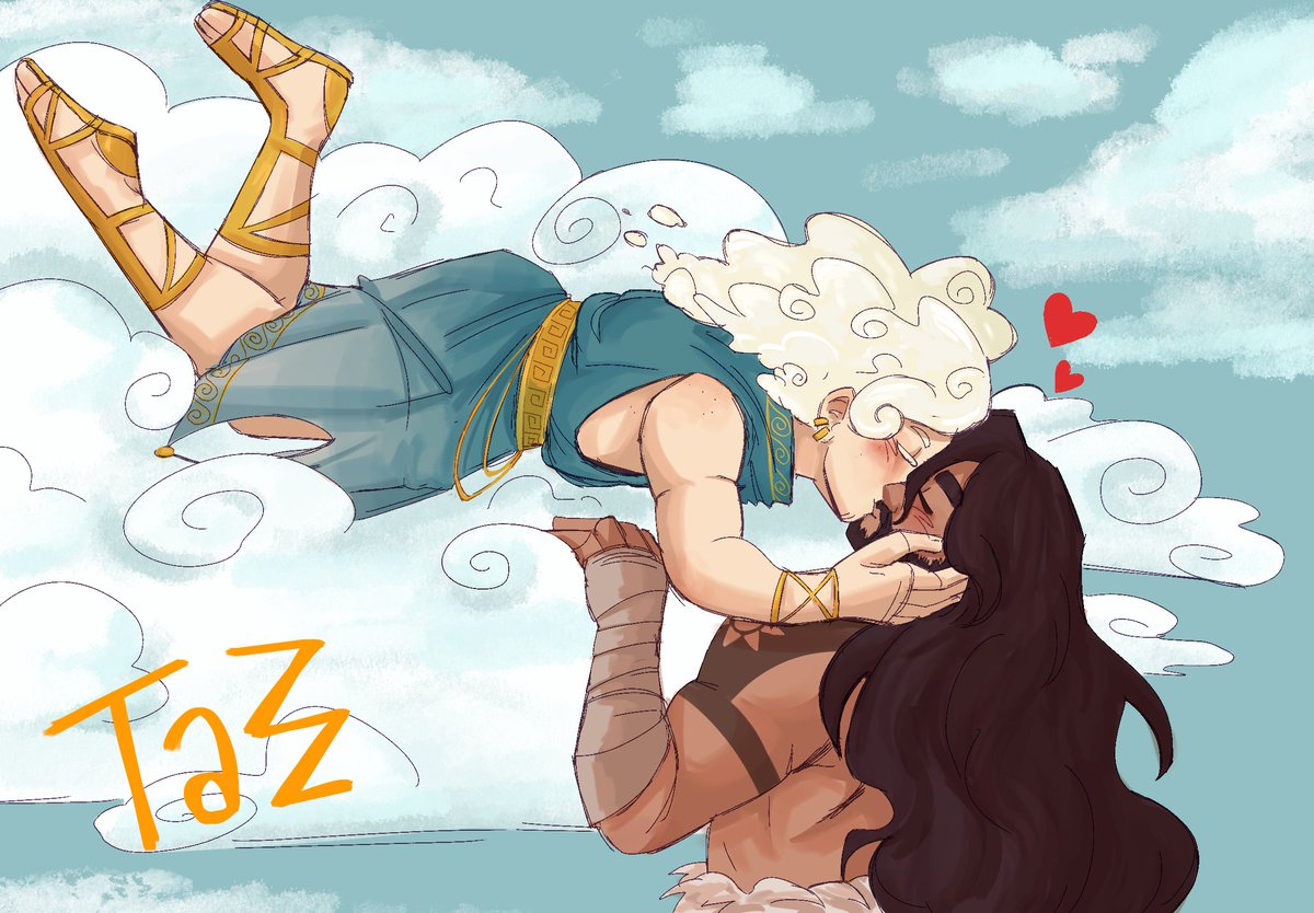 Tazzomi's tweet photo. Someone said legundo scott pull up kiss and I imagine they can both touch clouds so here I’ll draw more then ship art I proooooomise #smajorfanart #legundofanart #pantheonsmp #pantheonsmpfanart https://t.co/CxyuOo3kz6