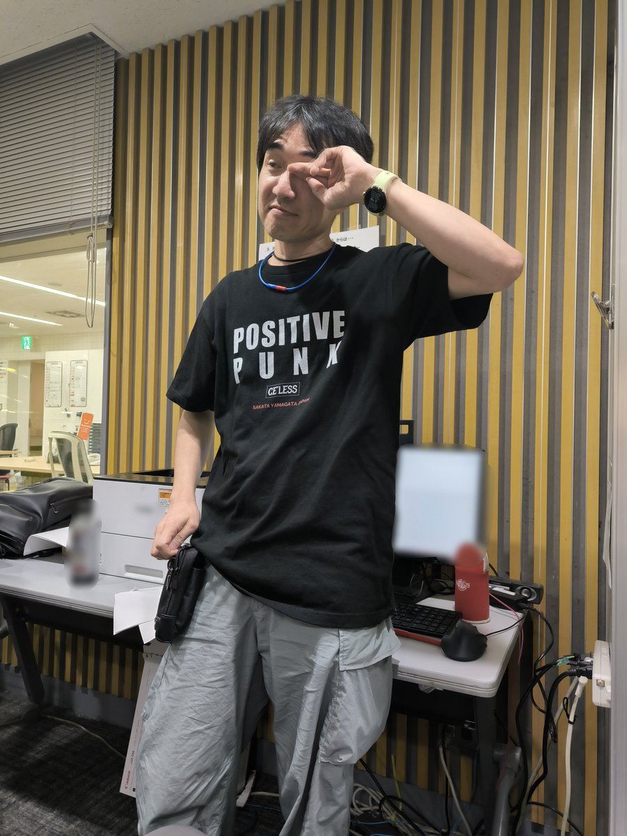 Ann_Since1967's tweet photo. 踊り場に引っ越しをされ、自宅を襲撃され、お台場でタックルをされたサブ作家・本間くん。

#西川貴教ANN https://t.co/eyO6m4neYS