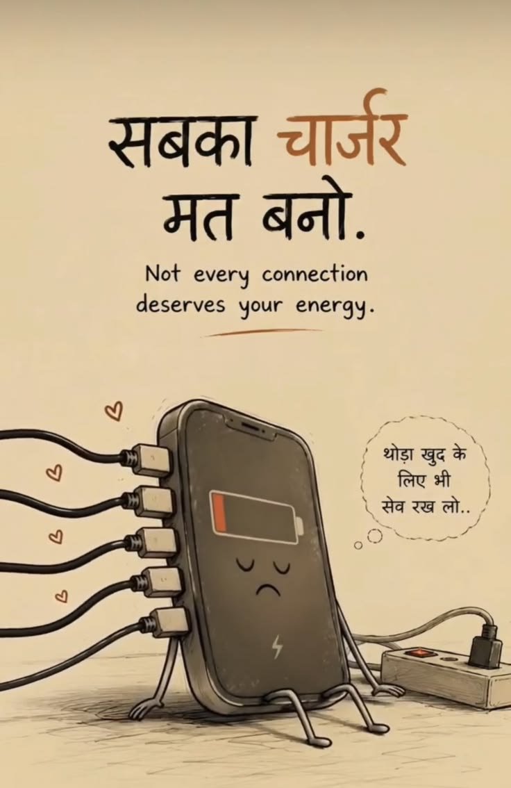 umda_panktiyaan's tweet photo. सबका चार्जर मत बनो... https://t.co/9EsTxLIiuc