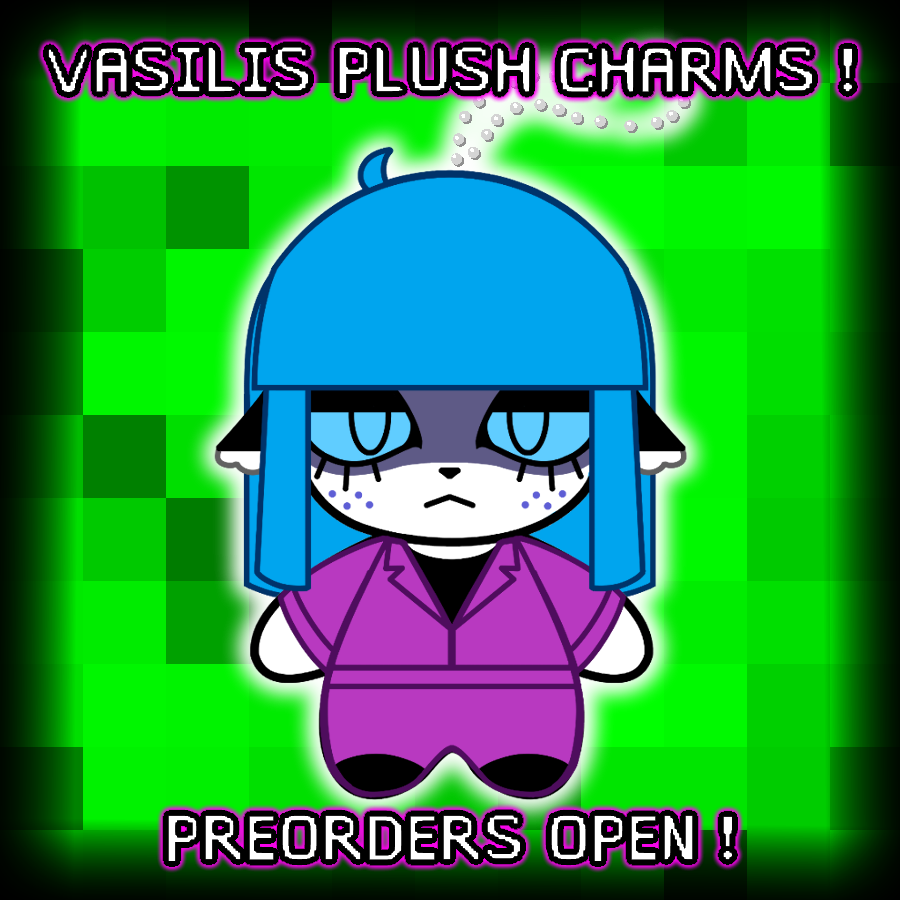 arcadekitt3n's tweet photo. Vasilis Plush Charms are available for preorder, but they'll only get made if they're funded in the next 20 days! 💙
Check thread to see how you can put in an order for yours!🏥#blackouthospital #arcadekitten #arcadekitt3n #mywishmaker #cemeterymary https://t.co/j77BWVk6sP